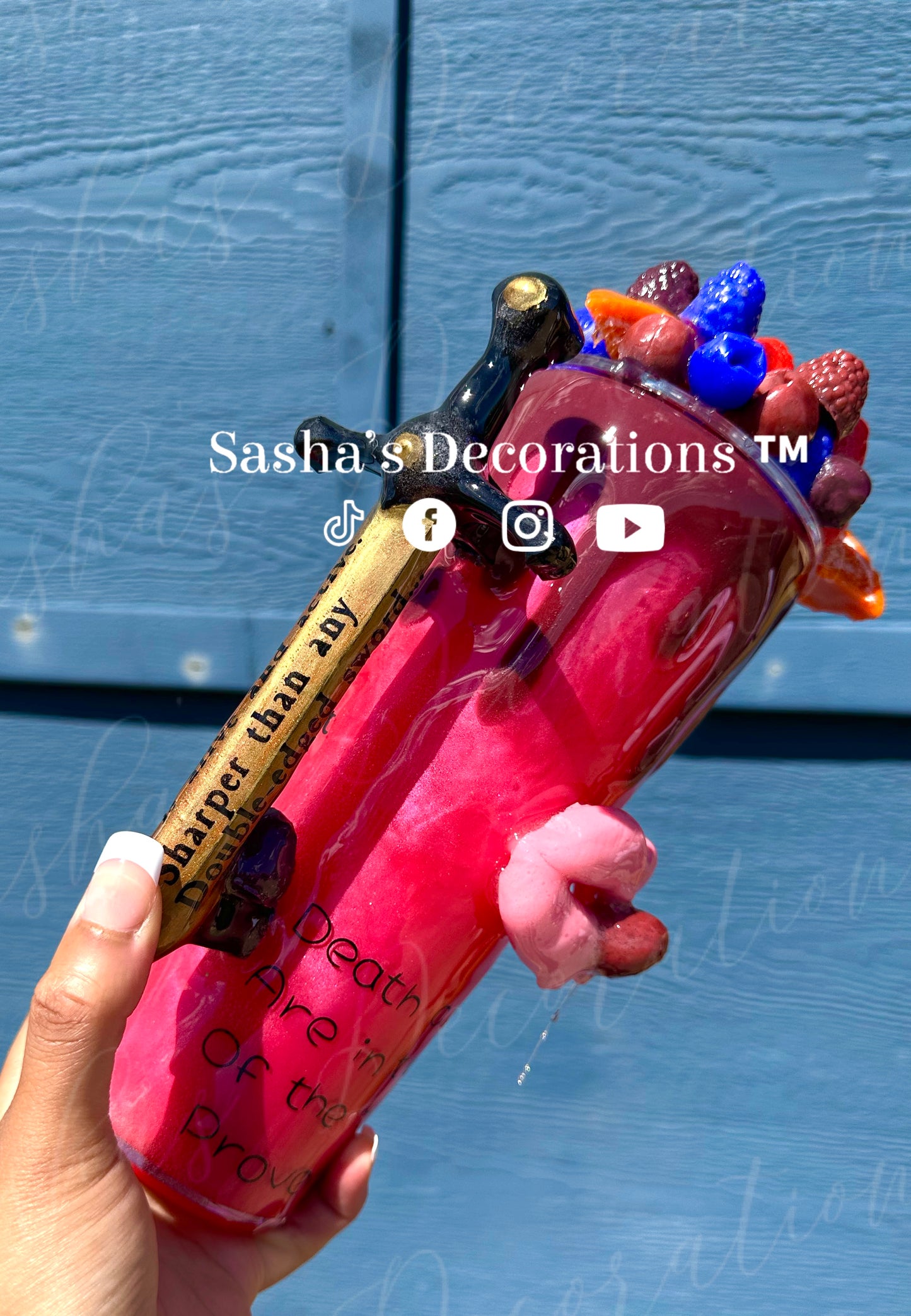Eat It’s Fruit Snow Globe Tumbler Cup