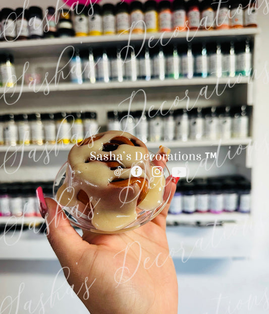 One Faux Cinnamon Roll Topper Piece PREORDER
