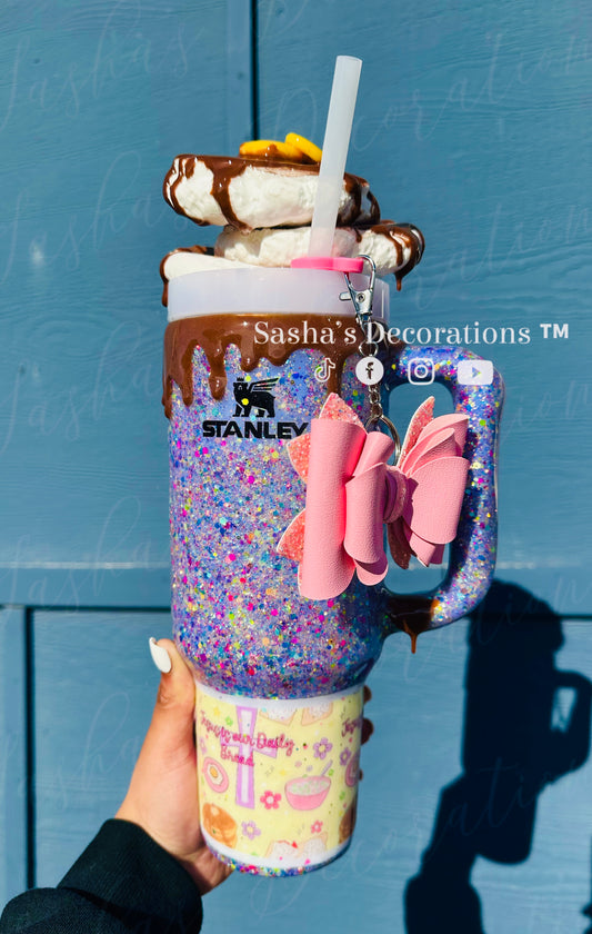 Breakfast Faux Pancake 40 oz Tumbler Cup