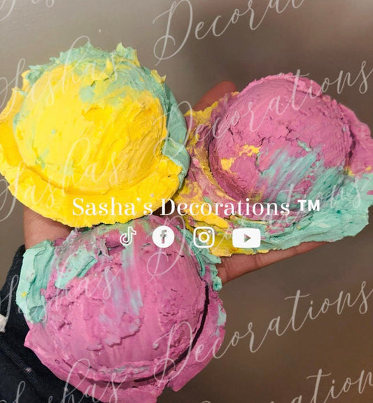 Faux Sherbet Ice Cream Scoop Quantity 1 (no epoxy)PREORDER