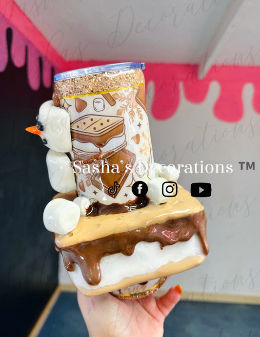 S’mores 3D Tumbler Cup TUTORIAL