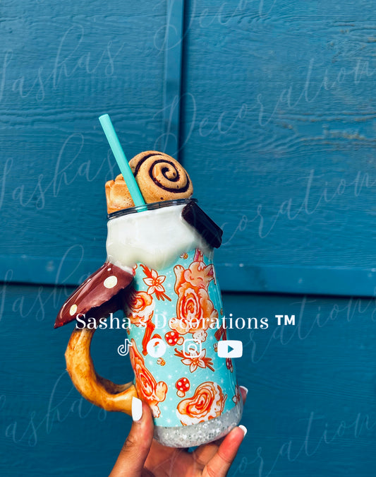 Cinnamon Bunny 3D Snow Globe Tumbler Cup