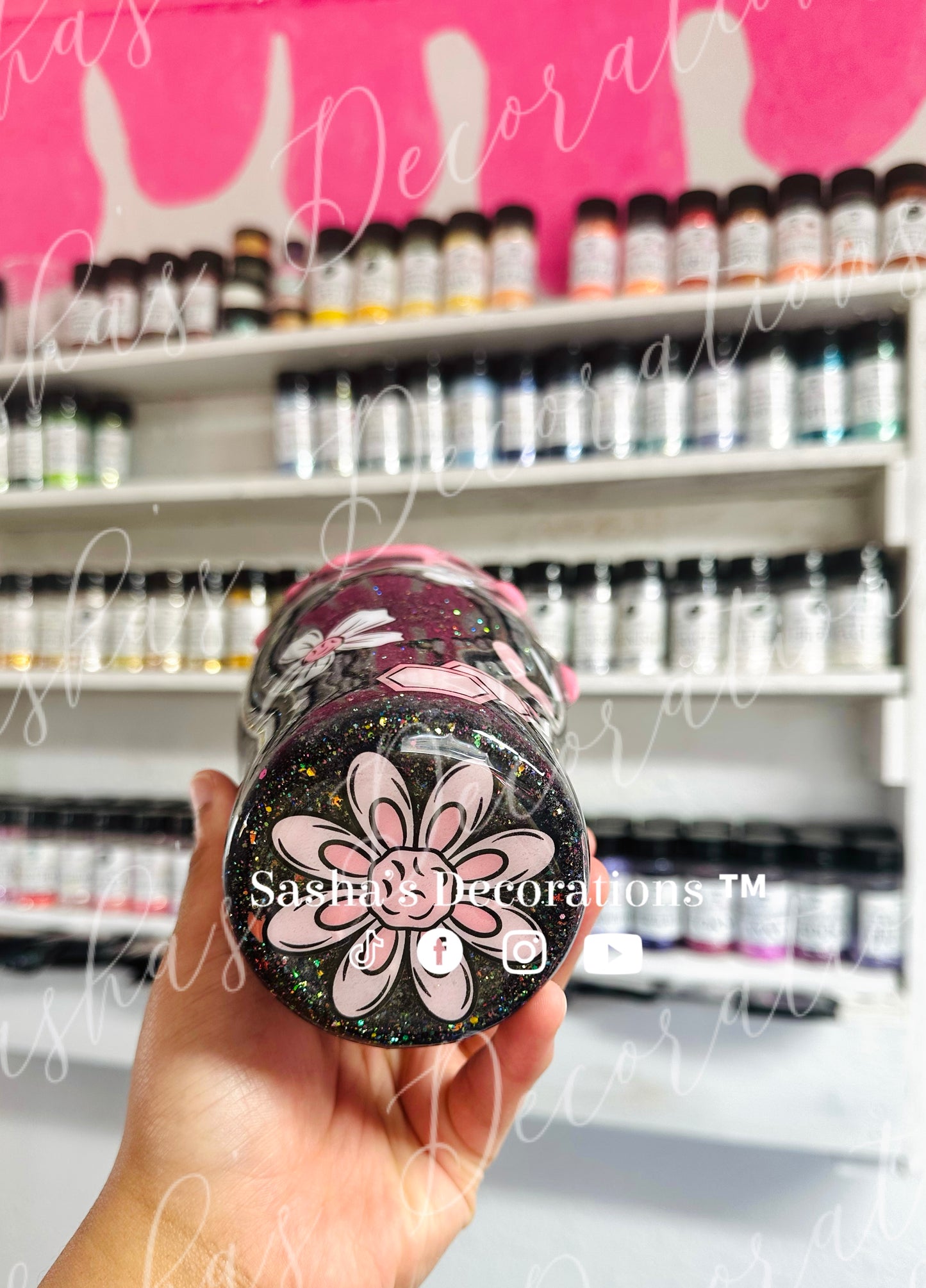 Pink Bee Tumbler Cup