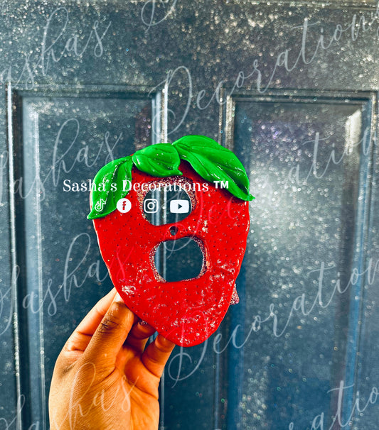 Strawberry 3D Outlet Cover PREORDER