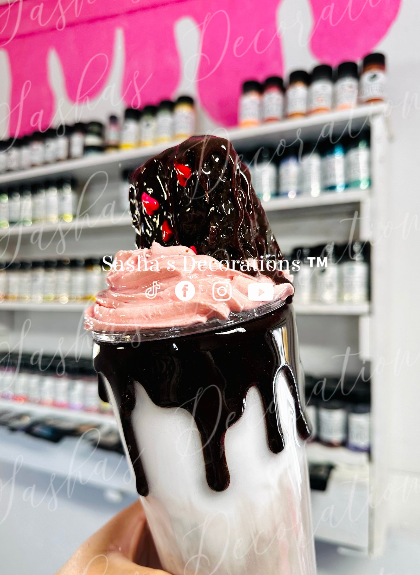 Valentine’s Brownie Snow Globe TUTORIAL