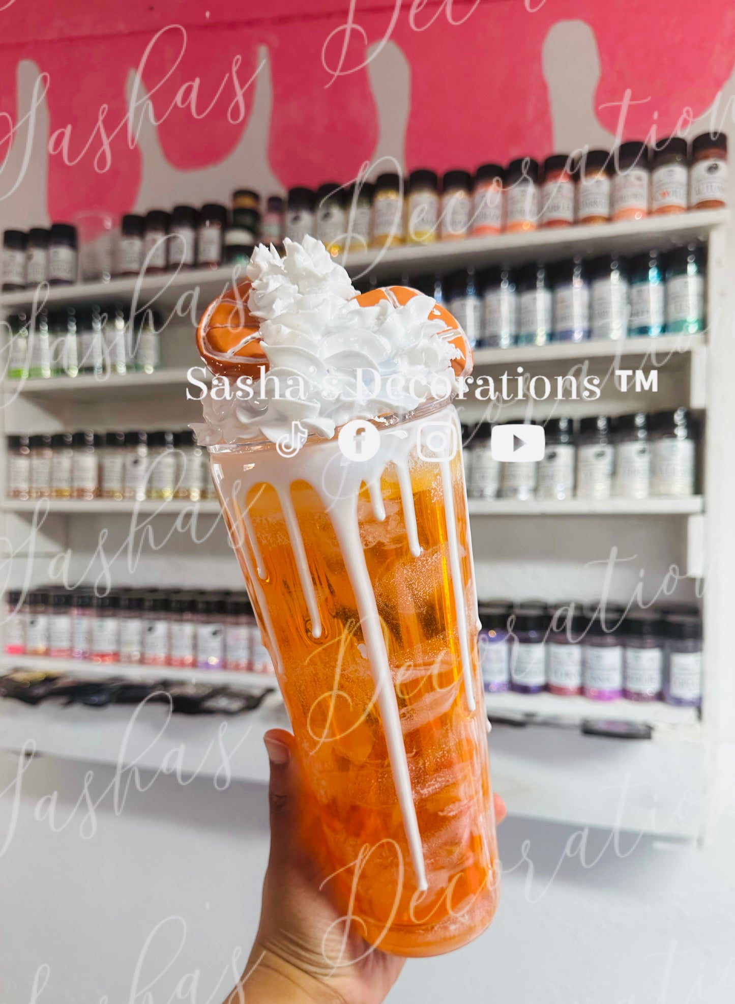 Orangesicle Float Snow Globe Tumbler Cup