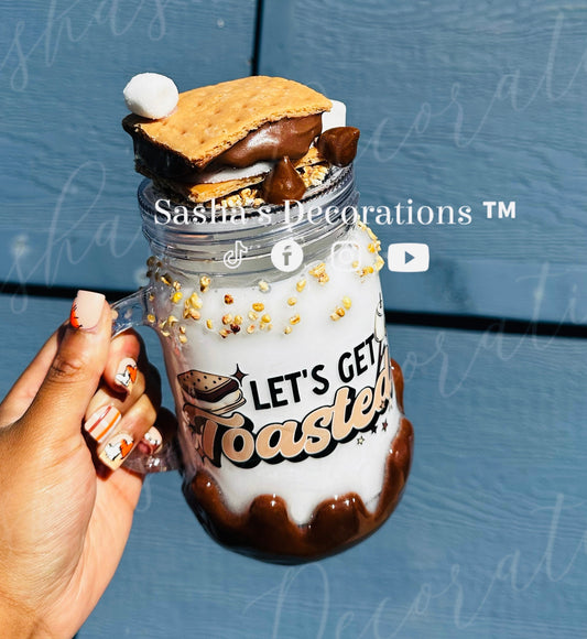 Let’s Get Toasted S’mores Snow Globe Tumbler Cup