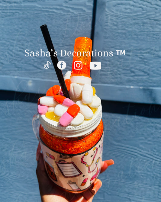 Medicine Snow Globe Tumbler Cup
