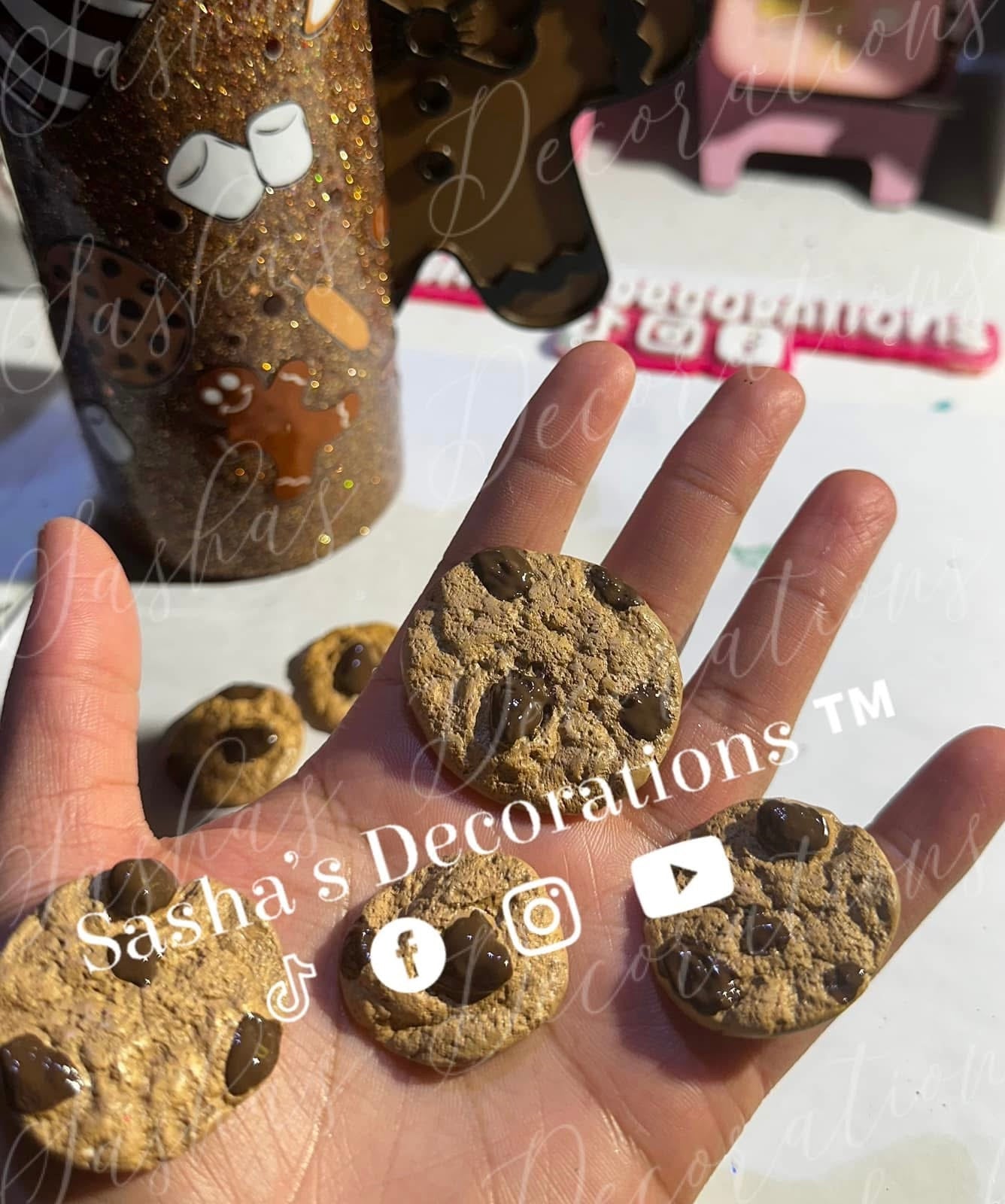 Faux Chocolate Chip Cookies QUANTITY 2 PREORDER
