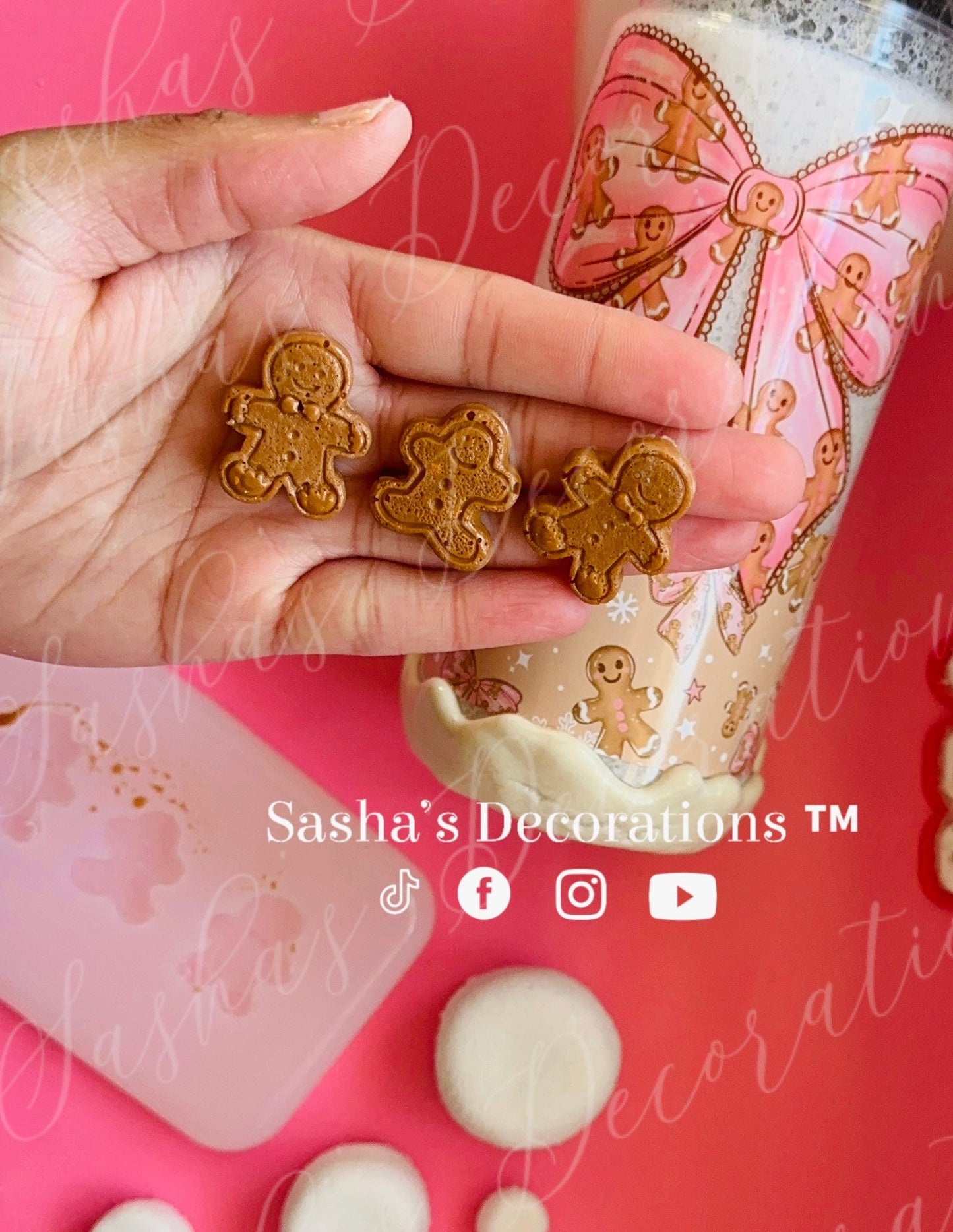 Tiny Gingerbread Pieces Mold PREORDER