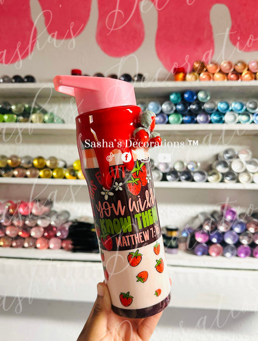 By Their Fruit You Will Know Them Snow Globe Hydro Tumbler Cup