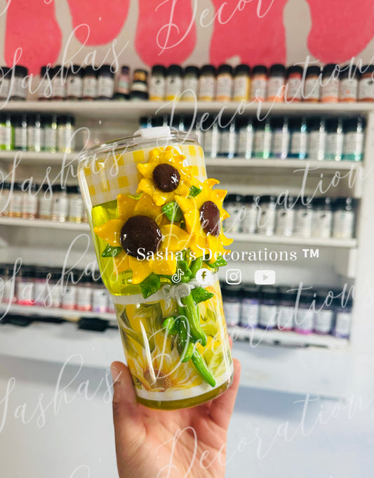 Sunflower Snow Globe Sculpt Tutorial