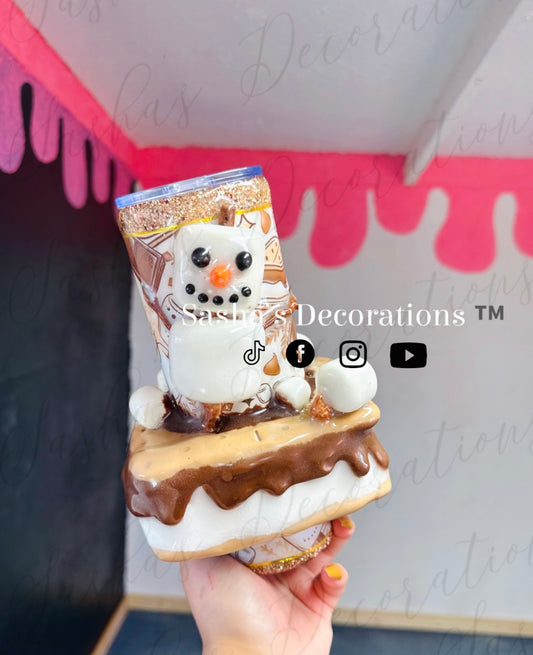 S’mores 3D Tumbler Cup TUTORIAL