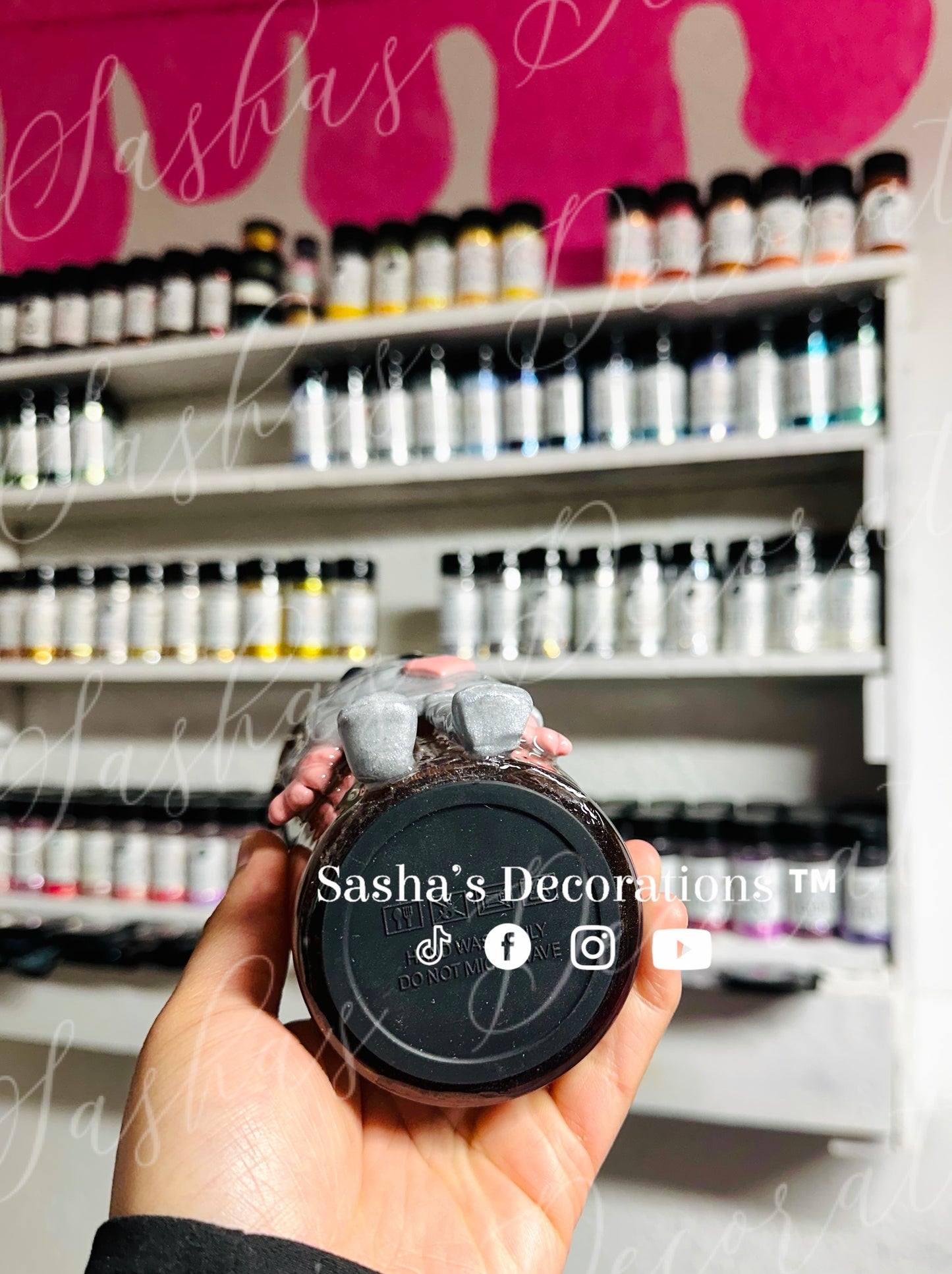 Love Robot 3D snow globe tumbler cup