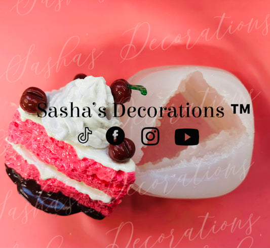Cake Slice Mold PREORDER (cherry & whipped cream NOT included)
