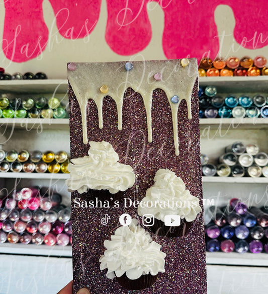 Chocolate Vanilla 3D Cupcake Wall Decor