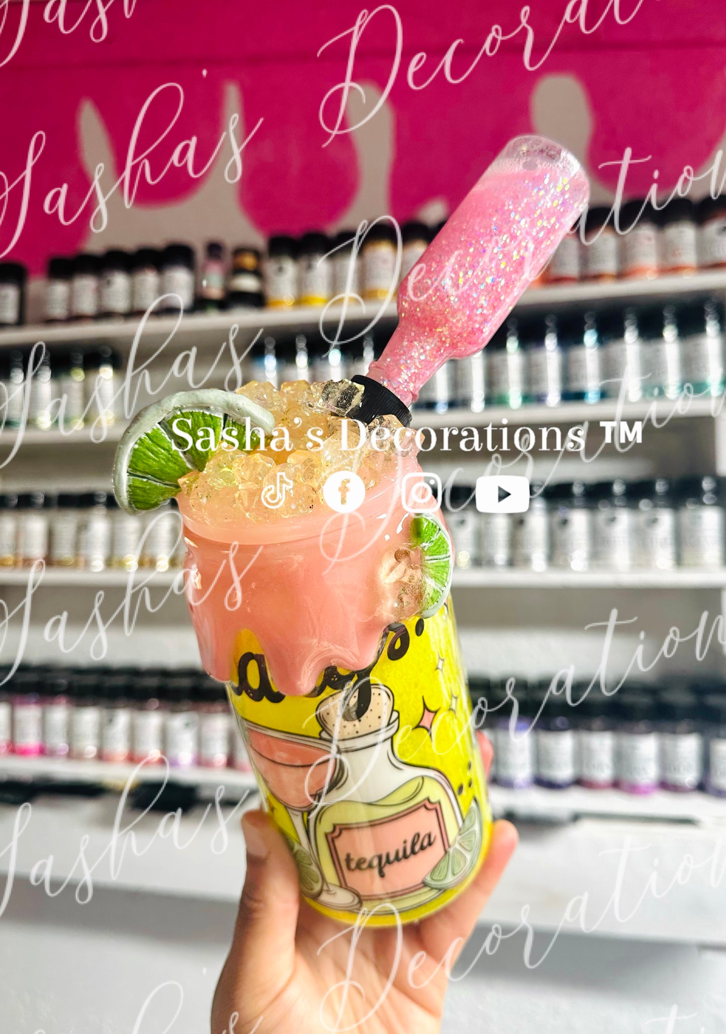 Margarita Snow Globe Tumbler Cup