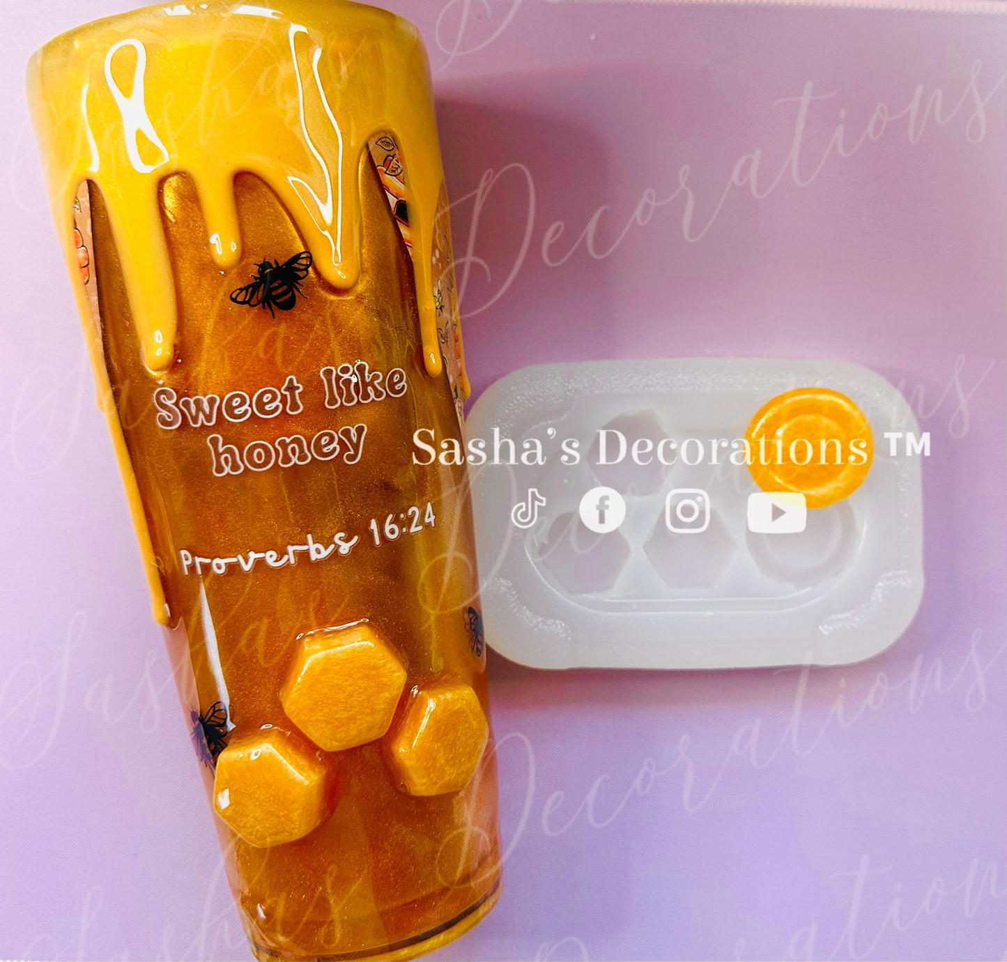 Honeycomb Pieces Mold PREORDER
