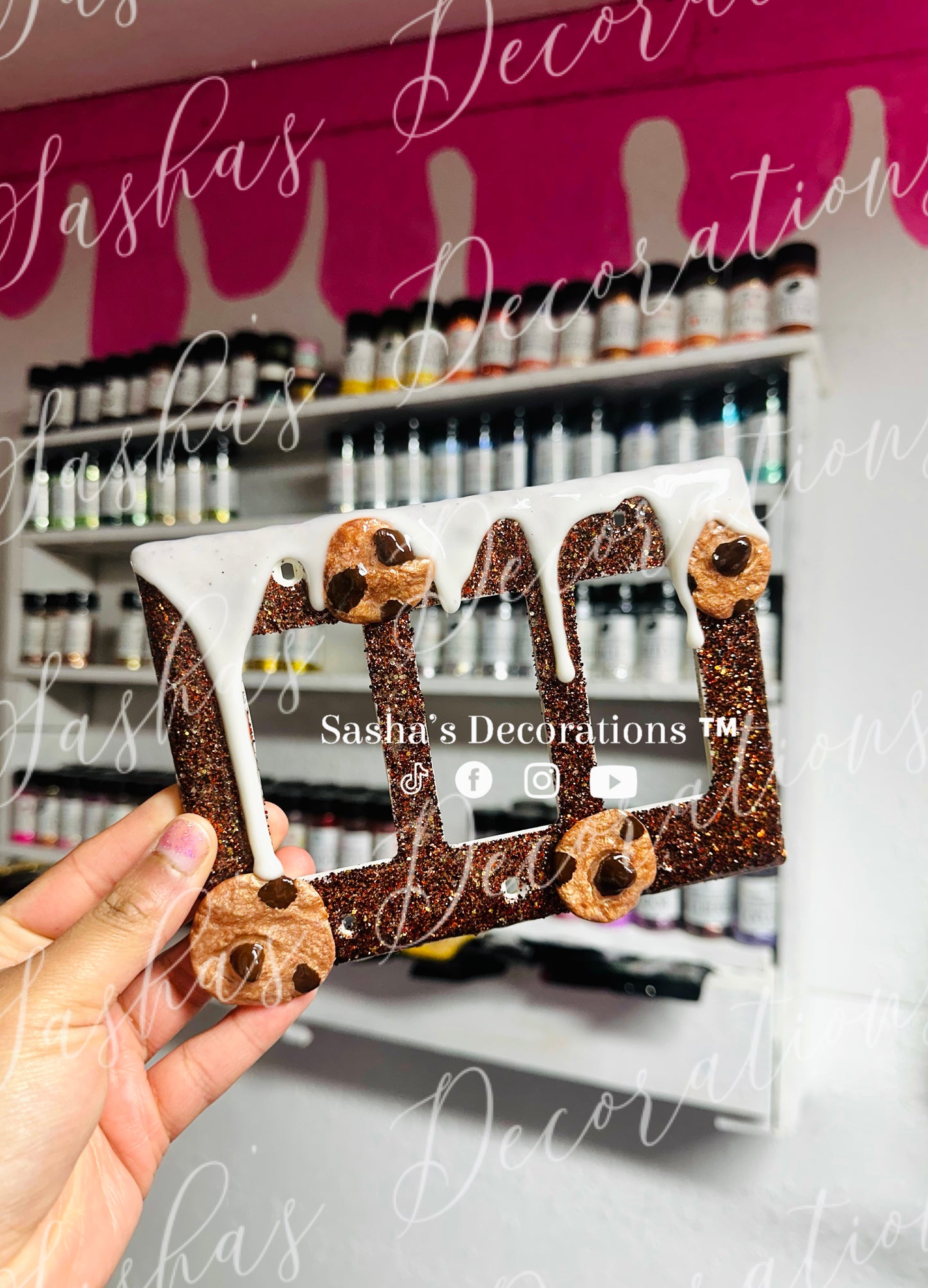 3D Cookies and Milk Outlet OR Switch Cover PREORDER