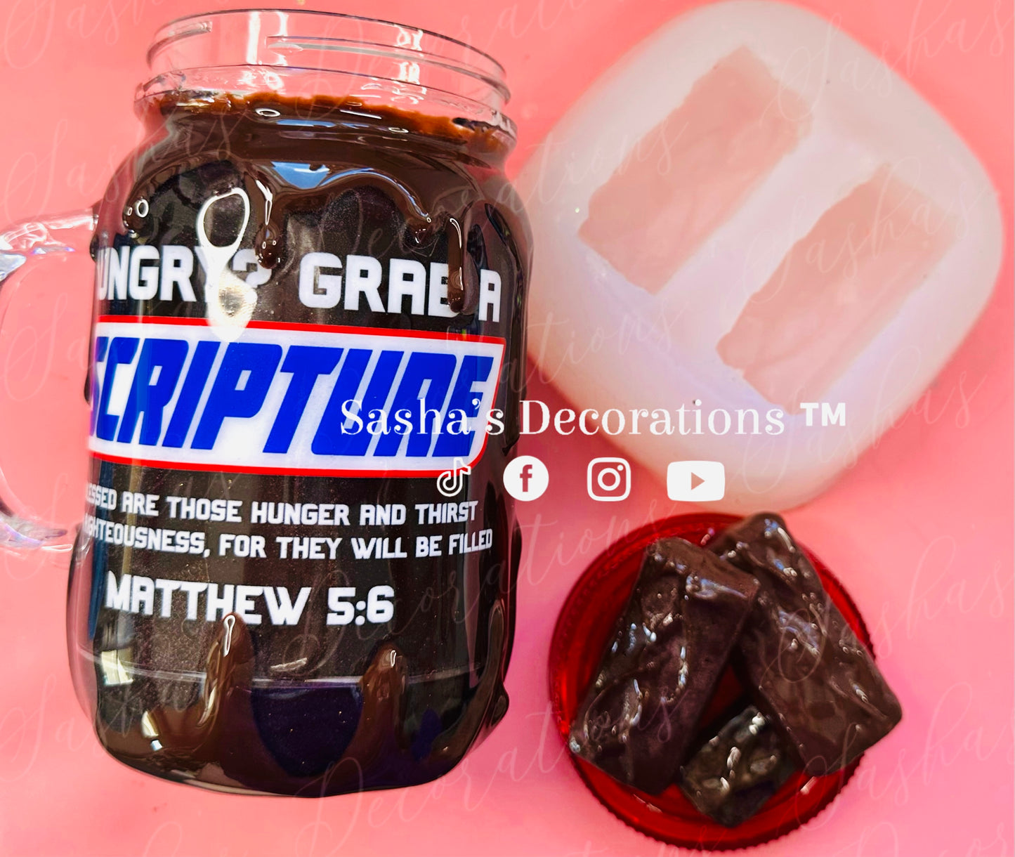 1 Chocolate Bar Two Cavity Mold PREORDER