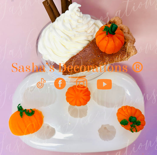 Pumpkin Pieces 5 Cavity Mold PREORDER