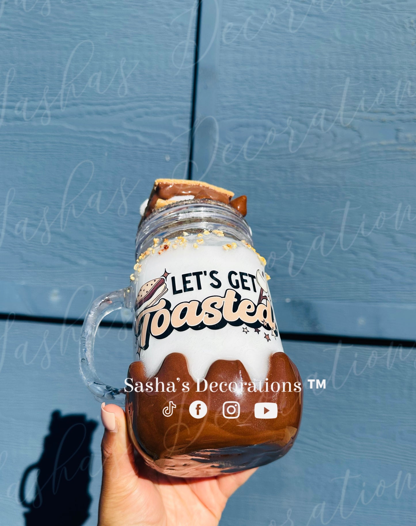 Let’s Get Toasted S’mores Snow Globe Tumbler Cup