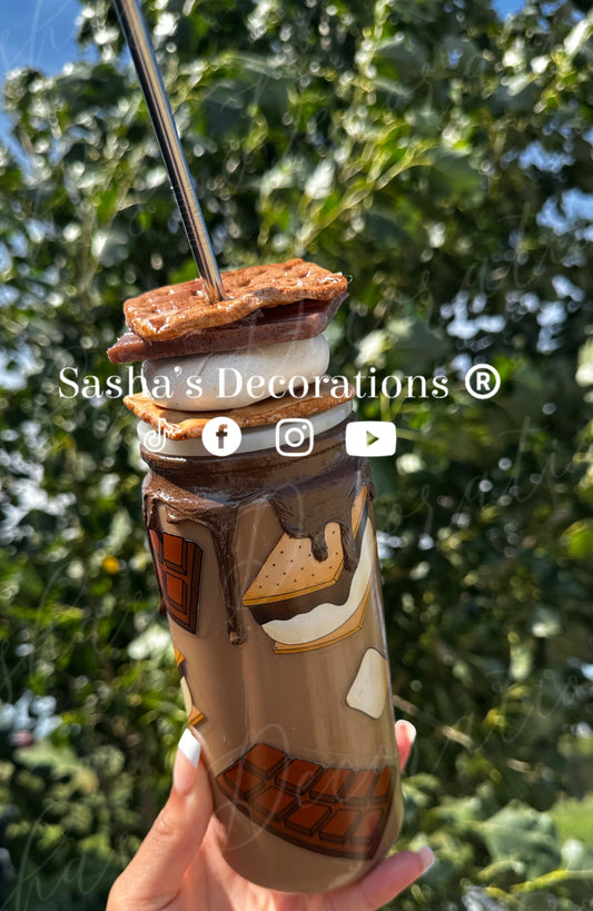 S’mores Snow Globe Tumbler Cup