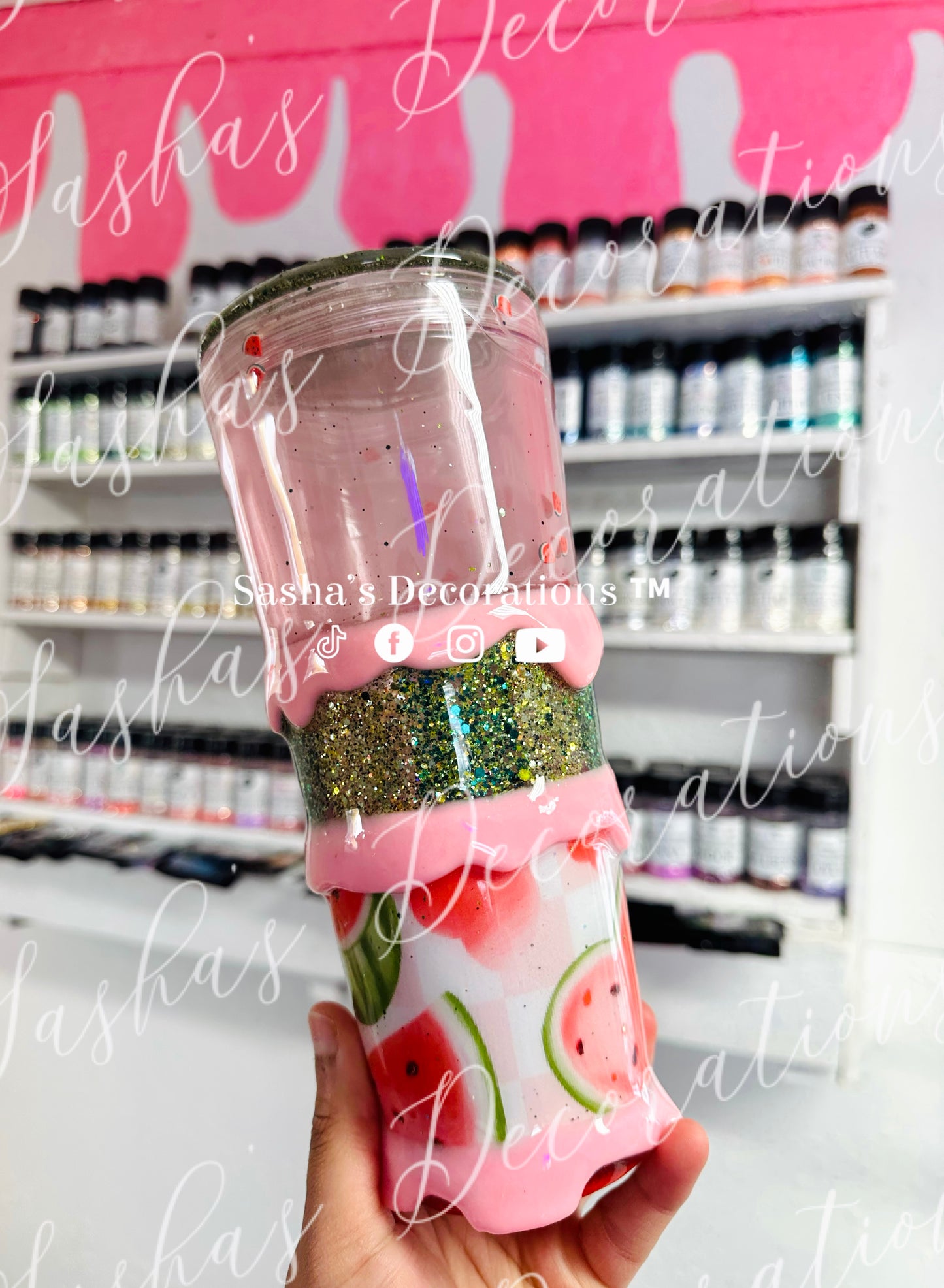 Valentine’s Watermelon Snow Globe TUTORIAL