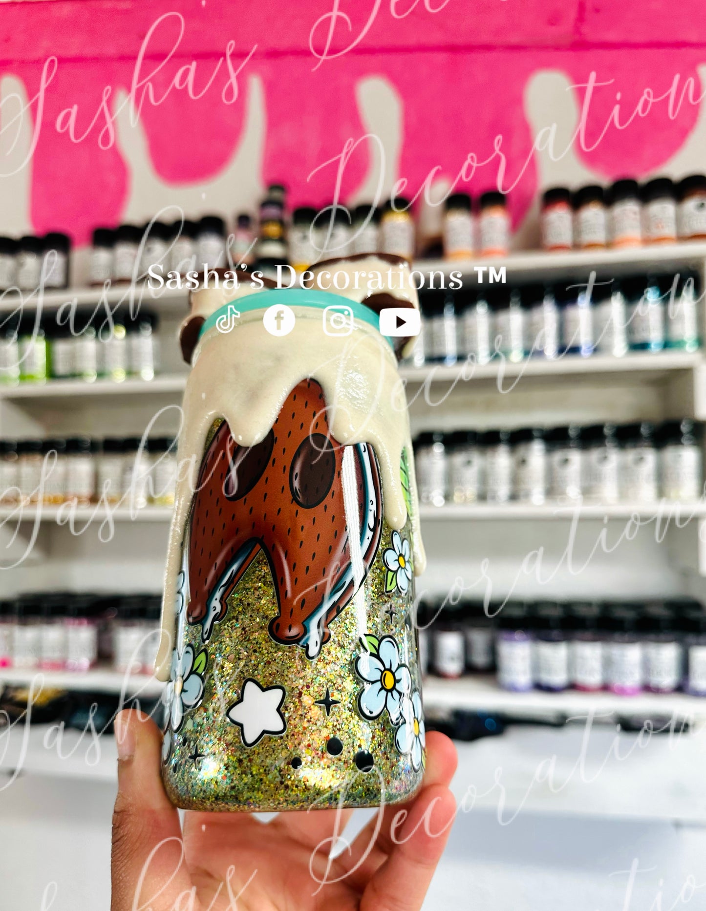 Ice Cream Sandwich cryp tid Snow Globe Tumbler