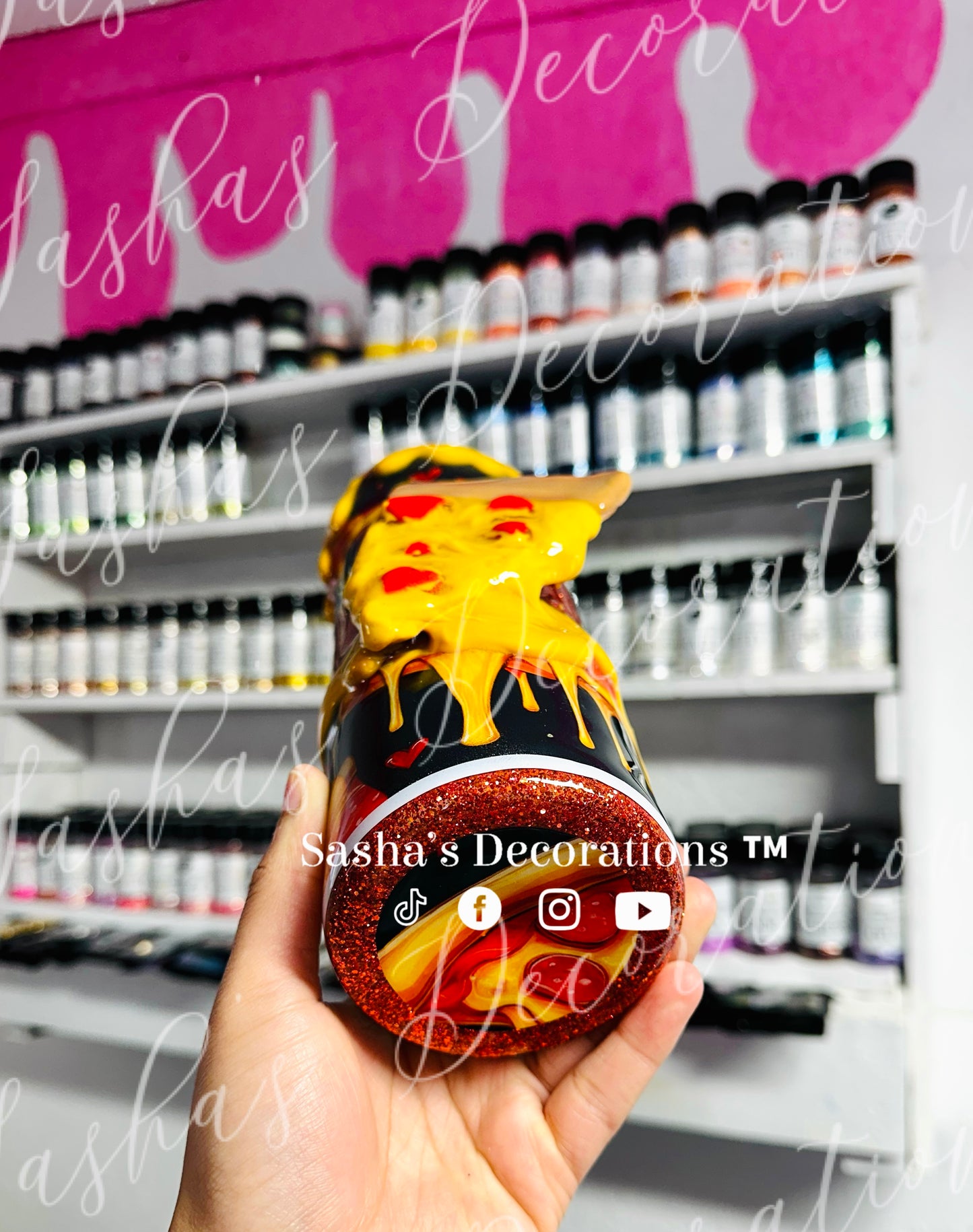 Valentine’s 3D Pizza Tumbler Cup TUTORIAL