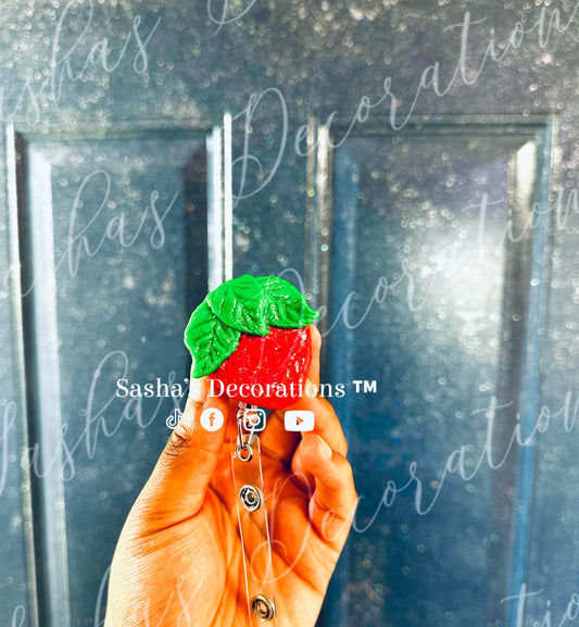 Strawberry Badge Reel PREORDER