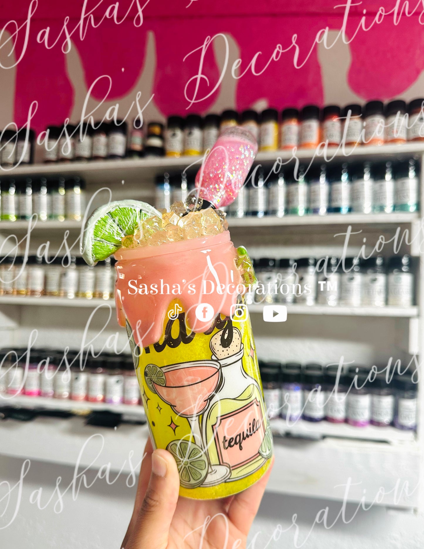 Margarita Snow Globe Tumbler Cup