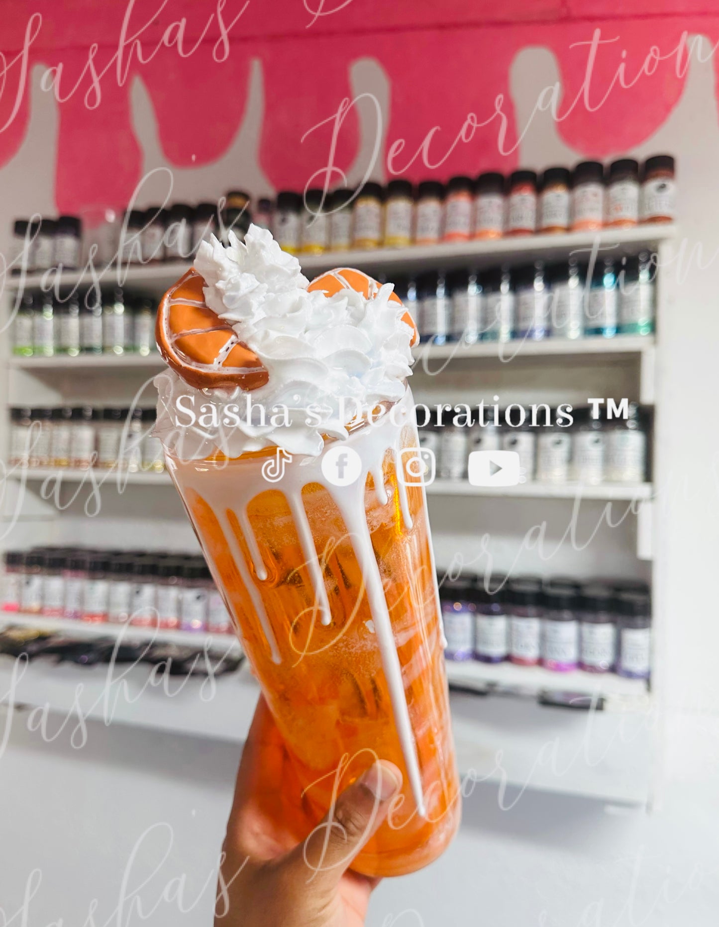 Orangesicle Float Snow Globe Tumbler Cup