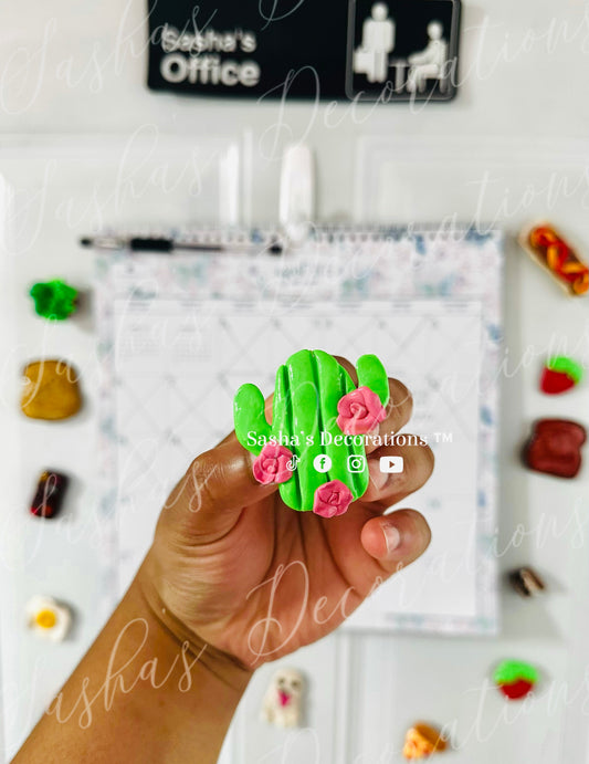 Floral 3D Cactus Magnet PREORDER