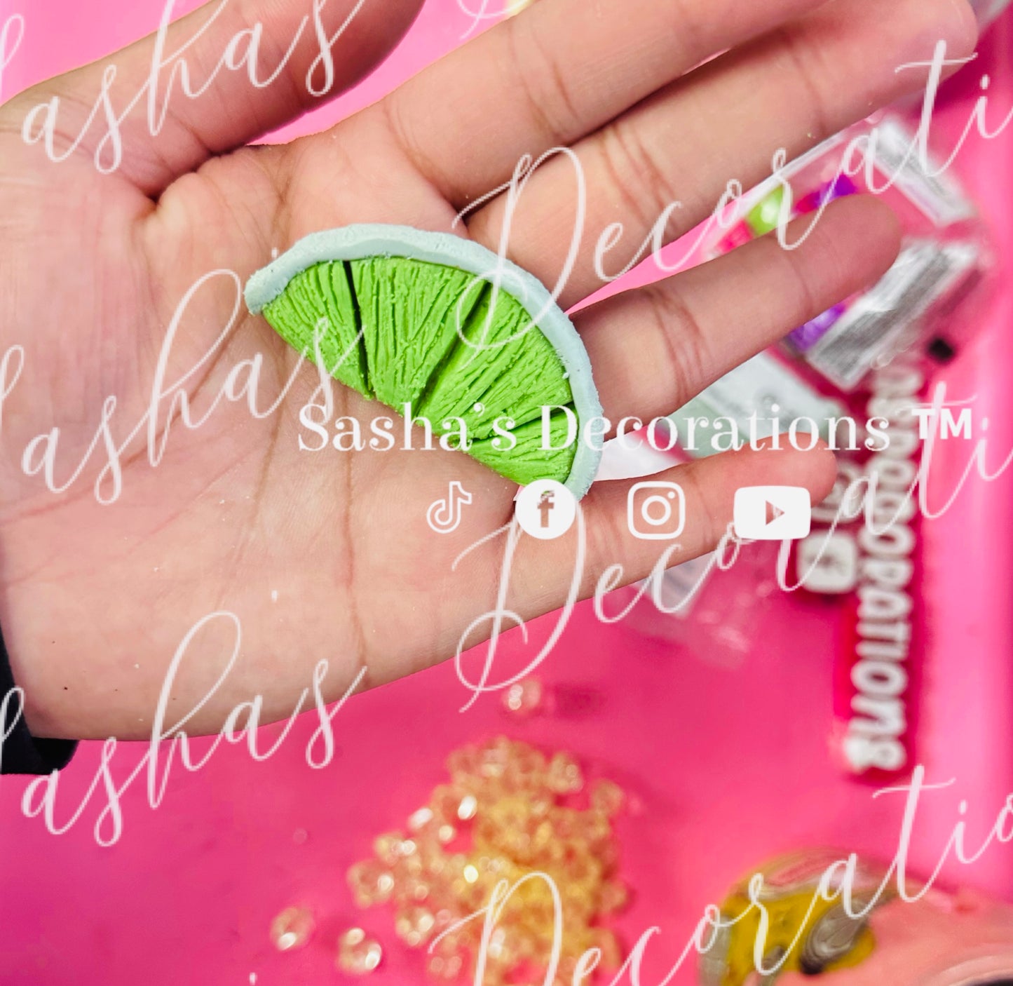 Faux Lime Pieces (Quantity 4) PREORDER