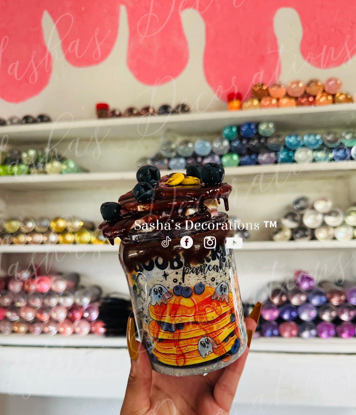 Boo Berry Pancakes Tumbler Cup
