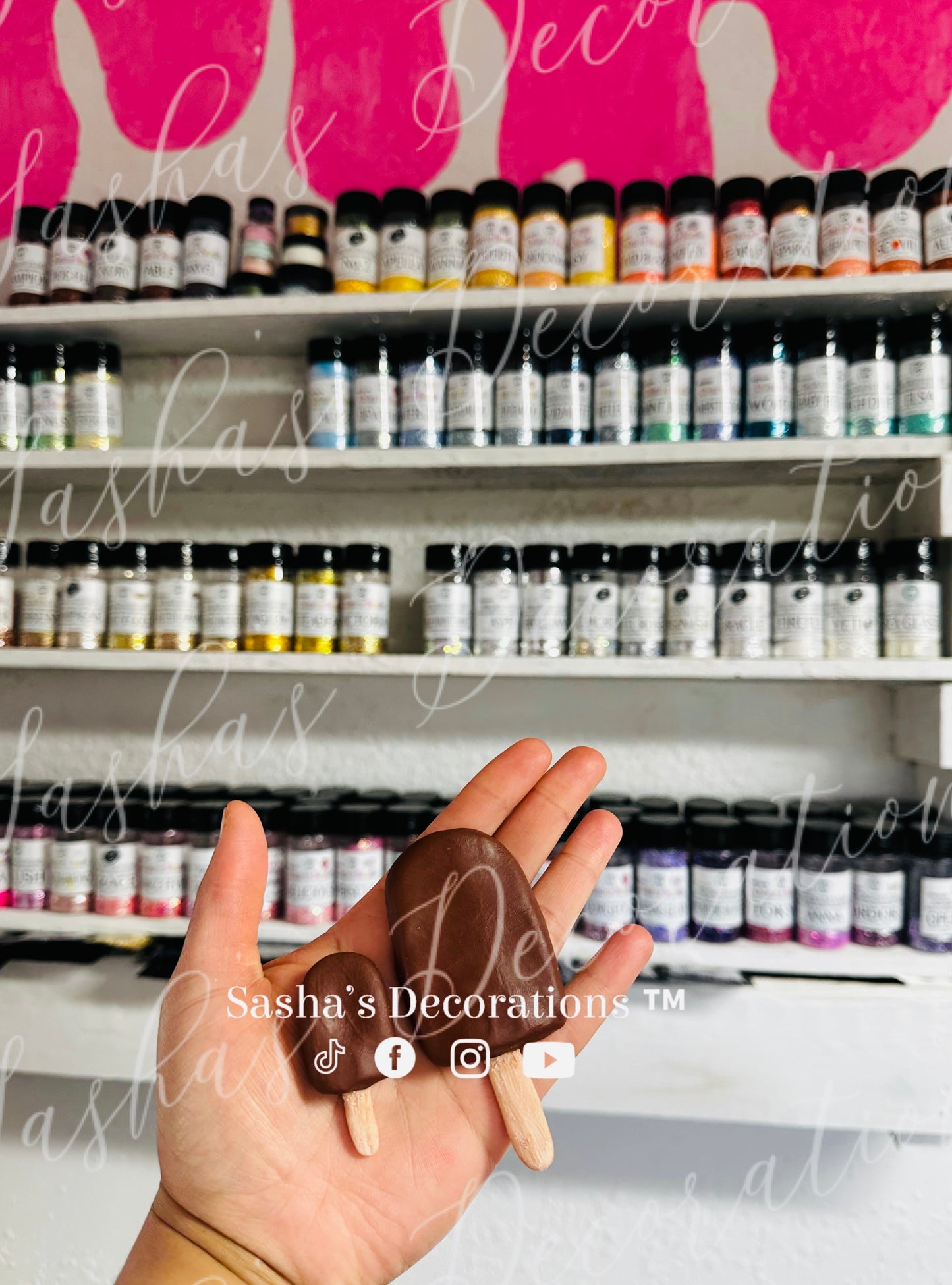 Faux Chocolate Popsicles (2 pieces) PREORDER