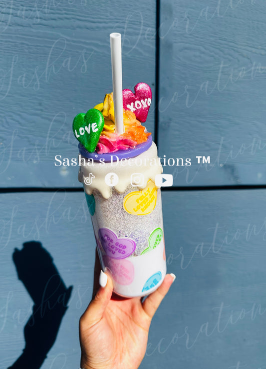 For God So Loved You Glitter Snow Globe Tumbler