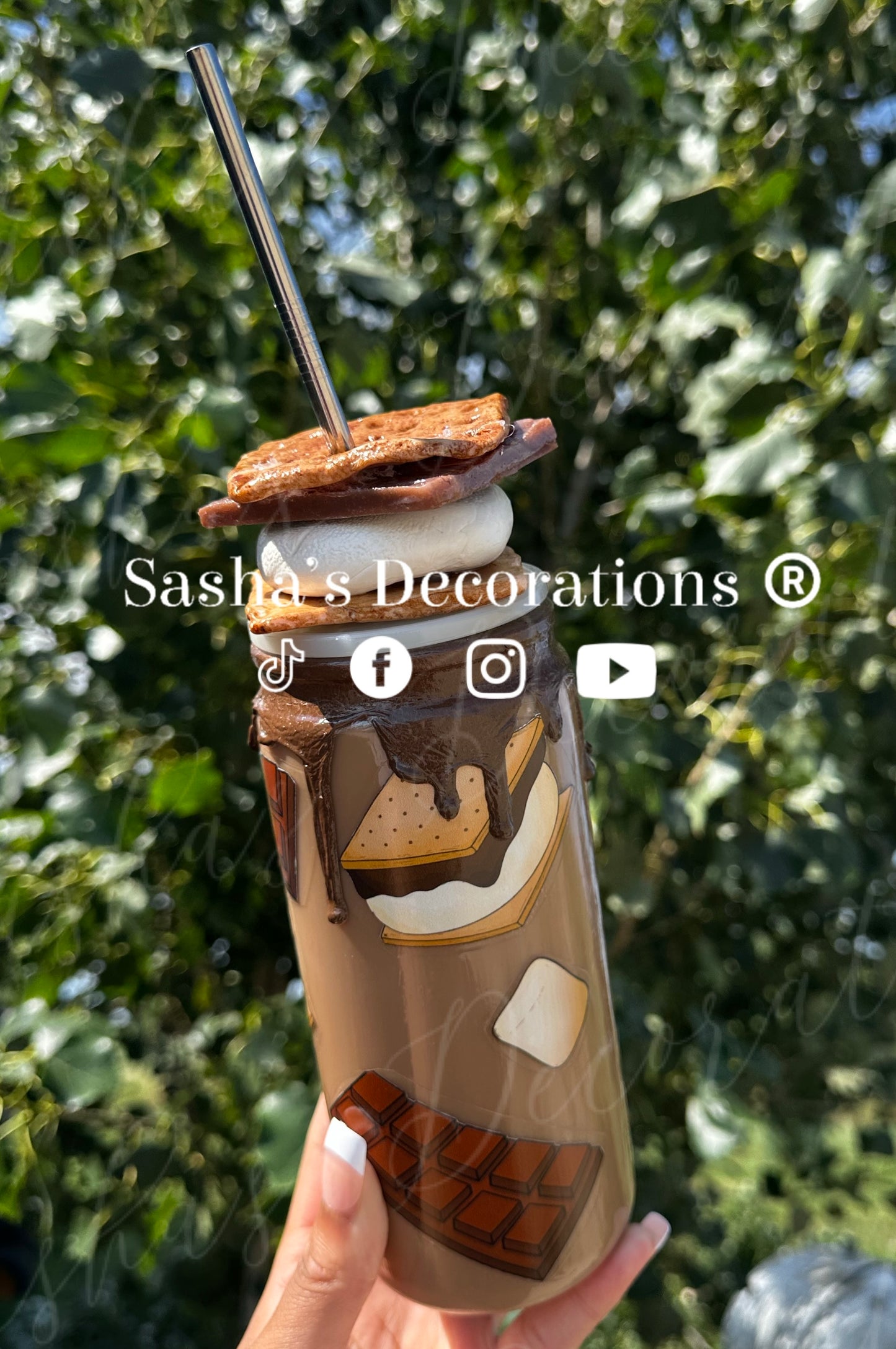 S’mores Snow Globe Tumbler Cup