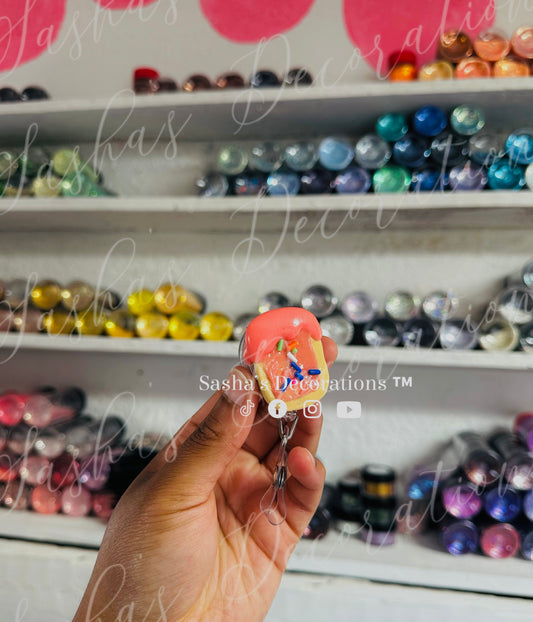 Strawberry Milkshake Breakfast 3D Badge Reel