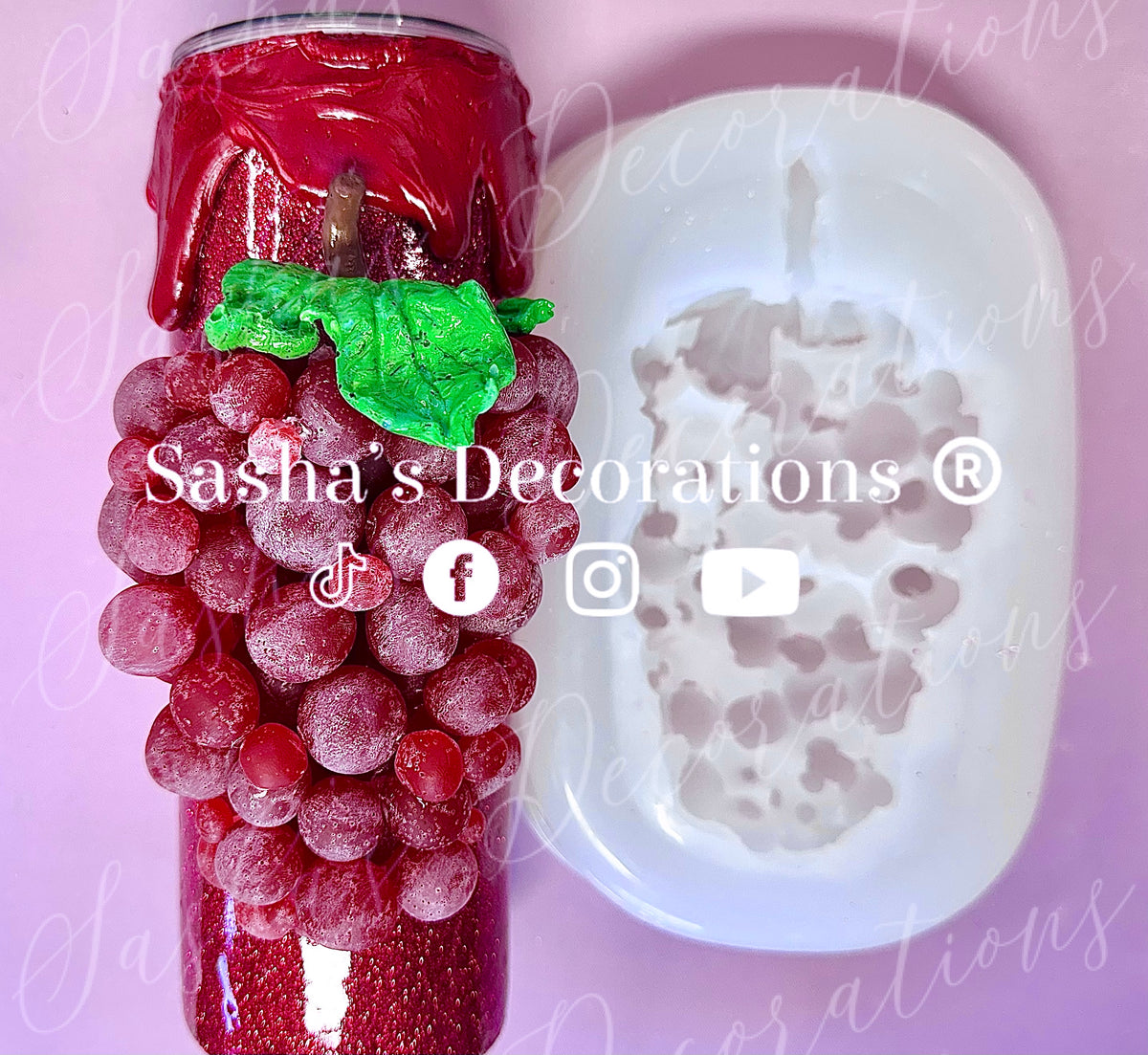 Faux 3D Grapes (Flatback) PREORDER