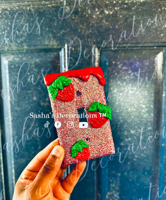 Strawberry Switch/ Outlet Cover PREORDER multiple size option