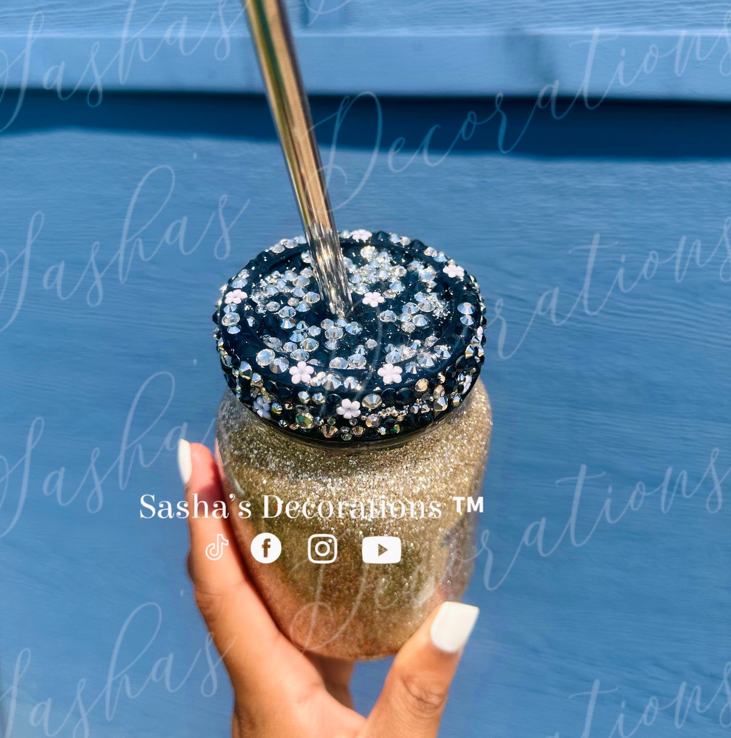 Drama Free Glass Jar Cup