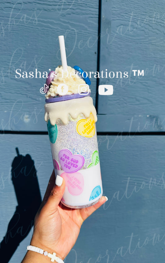 For God So Loved You Glitter Snow Globe Tumbler