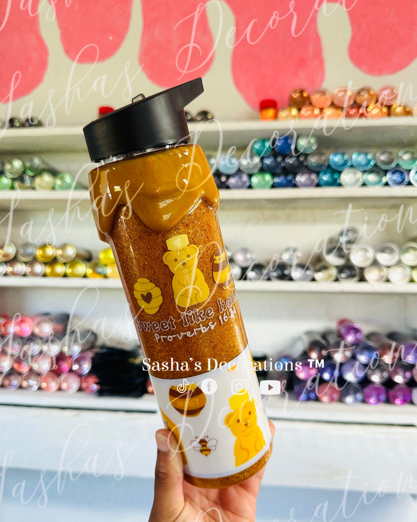 Proverbs Honey Snow Globe Hydro Tumbler Cup