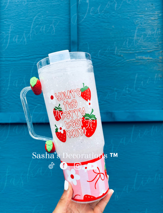 You’re The Berry Best Mom 40 oz Snow Globe Tumbler Cup