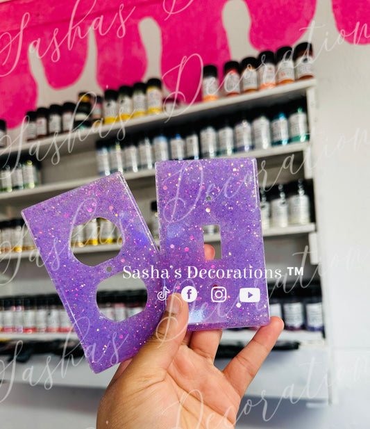 Purple Glitter Outlet/ Switch Cover PREORDER