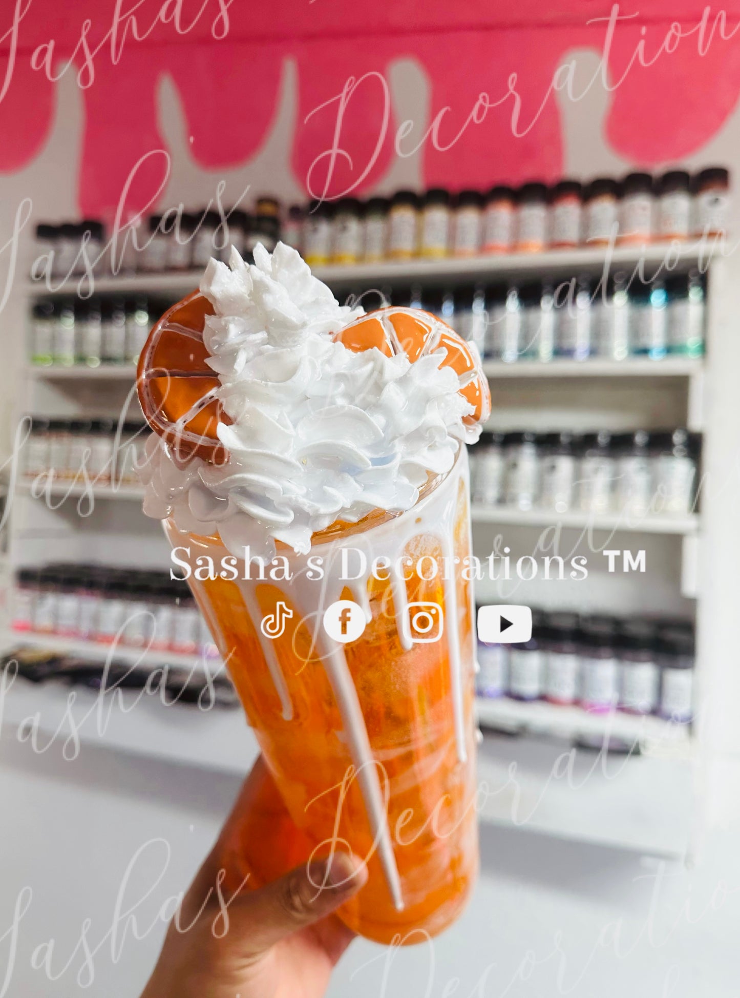 Orangesicle Float Snow Globe Tumbler Cup