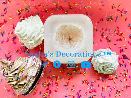 1 Faux Whipped Cream Silicone Mold PREORDER