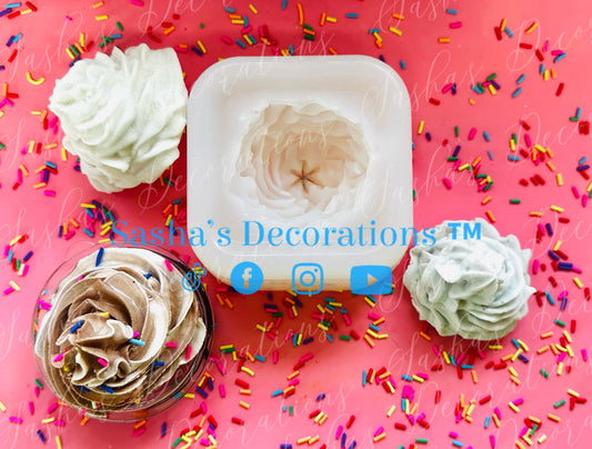 1 Faux Whipped Cream Silicone Mold PREORDER
